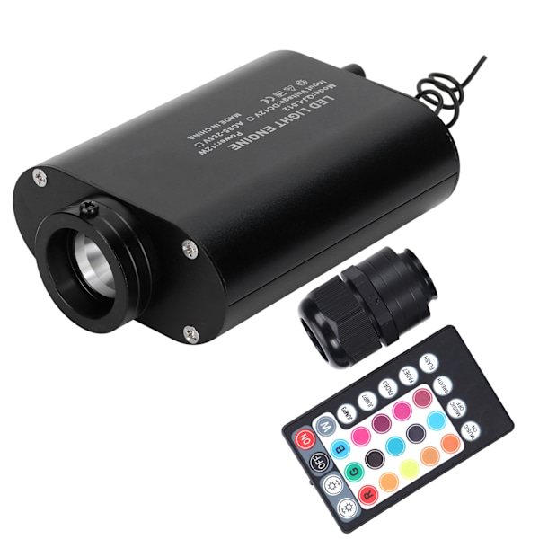 Fiberoptisk lysmotor med fjernbetjening 12W RGBW loftsbelysning til Bluetooth-app