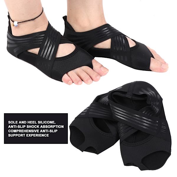 Yogaskor Dam Flickor Mjuk sula Anti-halk Professionell inomhus elastiska yogaskor(37/38)