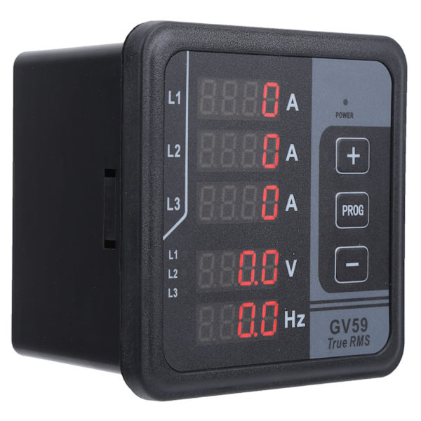 Digital multifunktionsmätare GV59 ström- och spänningsmätare DC 165265V övervakningsinstrument