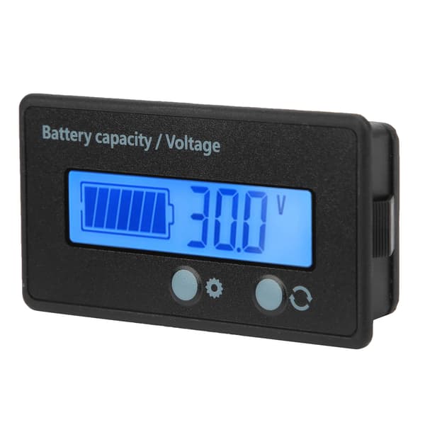 DC10‑100V LCD-skærm Batteriniveauindikator Voltmeter Spændingstester Blå Baggrundsbelysning