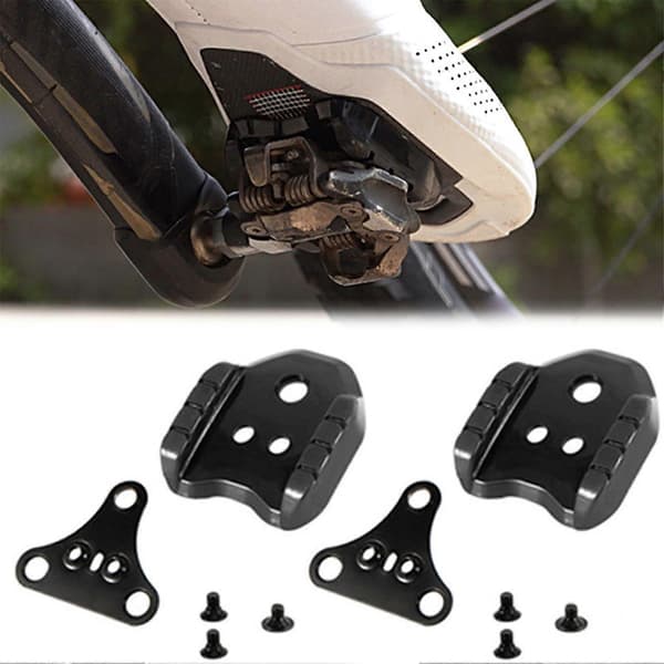 For SPD Cleat Stabiliseringsadaptersett Sykkelskoadapter For SPD Cleats Erstatning Black