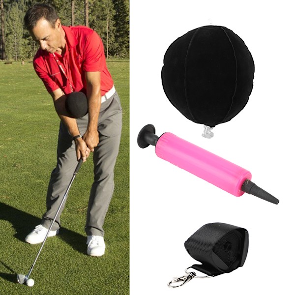 PVC-klebende, beflockte Stoff-Golfschwung-Trainer-Haltungskorrektur-Trainings-Smart-Inflator-Impact-Ball