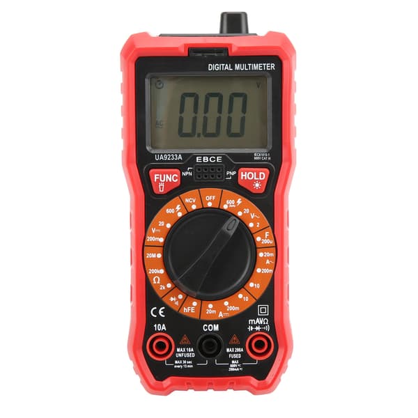 Digitalt Multimeter Bærbart UA9233A Strøm Spænding Kapacitans Tester til Elektriker