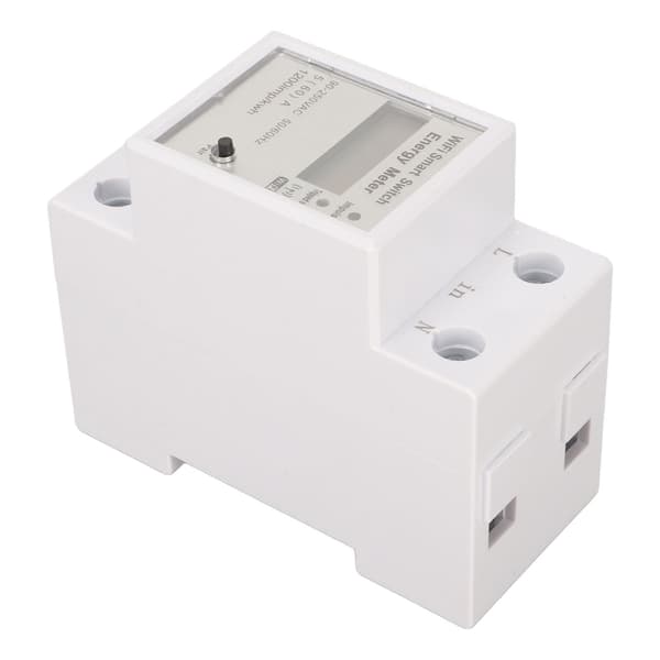 WiFi elmätare LCD-display Wattimmätare APP-kontroll Smart Switch Energimätare 90‑250VAC