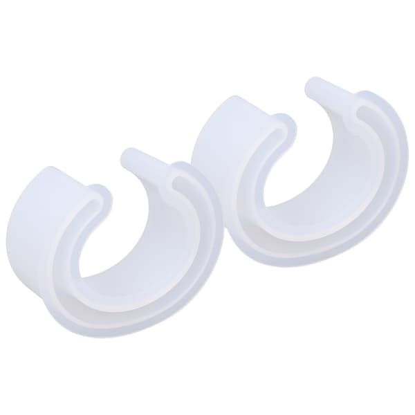 Silikoneform DIY C-formet semi-åben stor størrelse armbånd krystal epoxy silikoneform