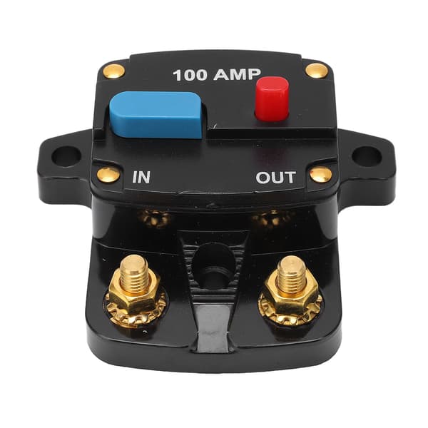 Bil Audio Strømafbryder Manuel Reset Sikring Inline Inverter Holder til Bil Audio Stereo System Båd Lastbiler Busser 100A