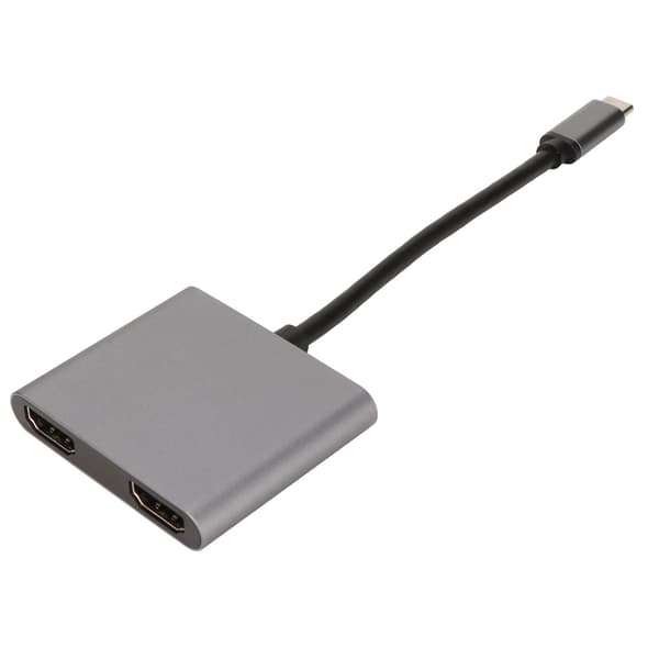 USB C til HD Multimedia Interface Hub understøtter 4K 60HZ USB C til dobbelt HD Multimedia Interface-adapter