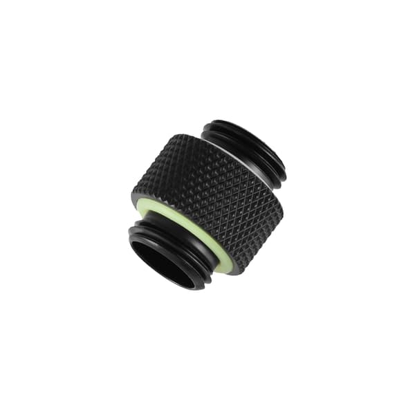 2 stk G1/4 gjengekobling adapter for datamaskin vannkjølesystem svart lang