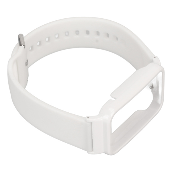 Watch med klockarmband med skyddande case, ersättande tillbehör Passar för Mi Band 7 Pro vitt och vitt case