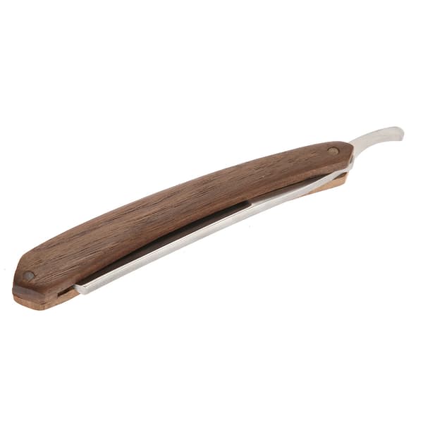 Palisander Klassisk Trækorn Barbermaskine Straight Edge Barberkniv Foldebarberkniv