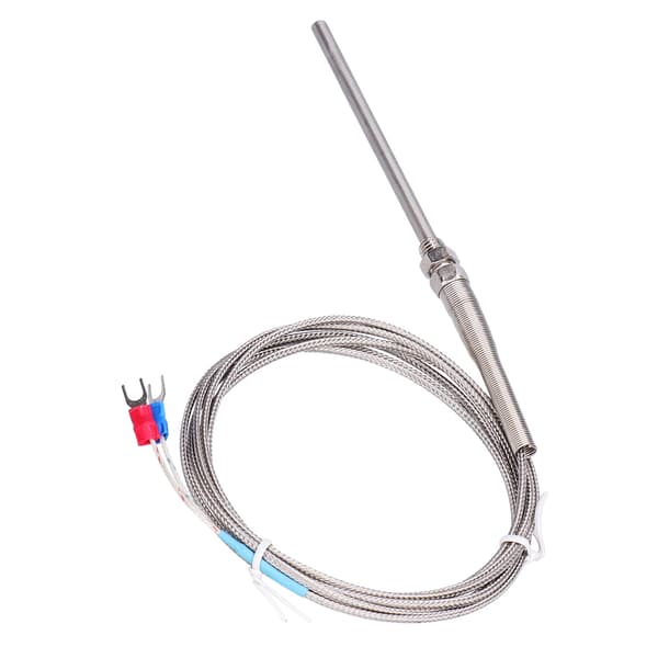 K Typ Temp Termoelement Temperatursensor Termisk Sond Rostfritt Stål 0~600℃ WRNT‑187 Vanlig Typ 4 Meter