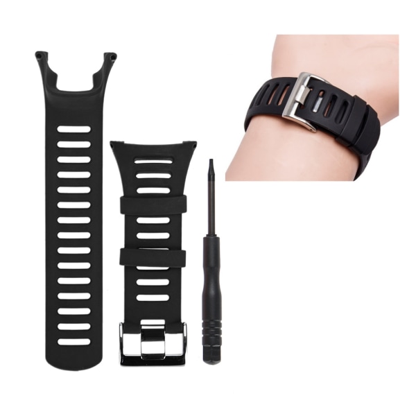 Kumihihna Suunto Ambit1/2/3 -kellolle (musta hopea)