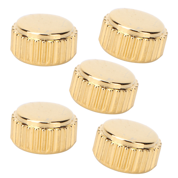 5 st ståkronor för klockreparation, reservdelar, tillbehör, set, guld, 5,5 mm / 0,22 tum