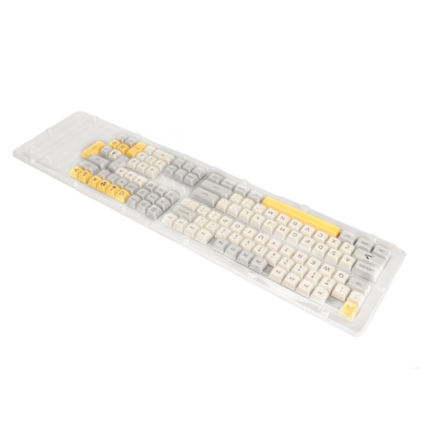 PBT-taster med tungt industrielt tema, engelsk, 121 taster, XDA-høyde, sublimering, ugjennomsiktig, DIY-taster for mekanisk tastatur
