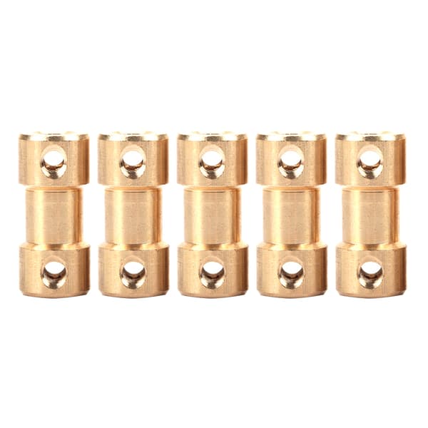 5st Motor Kopparaxelkoppling Kopplingsanslutning Hylsa Överföringsfog Adapter (2,3-4,0mm)