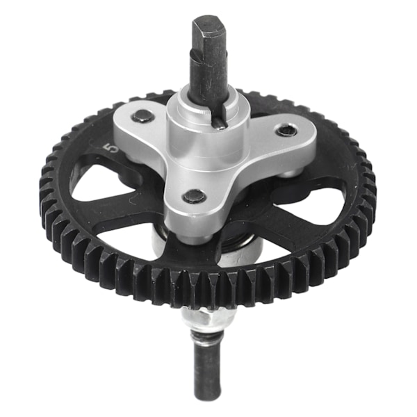 Differential Slipper Clutch 54T Aluminium Stål Differential Gear Slipper Clutch för Traxxas Slash 4x4 1/10 RC Bil Silver