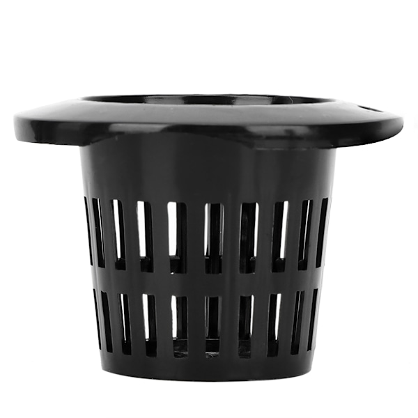 50 stk. PP Hydroponics Net Pot Jordløs Dyrkning Blomster Plantning Gro Mesh Kurv Sort