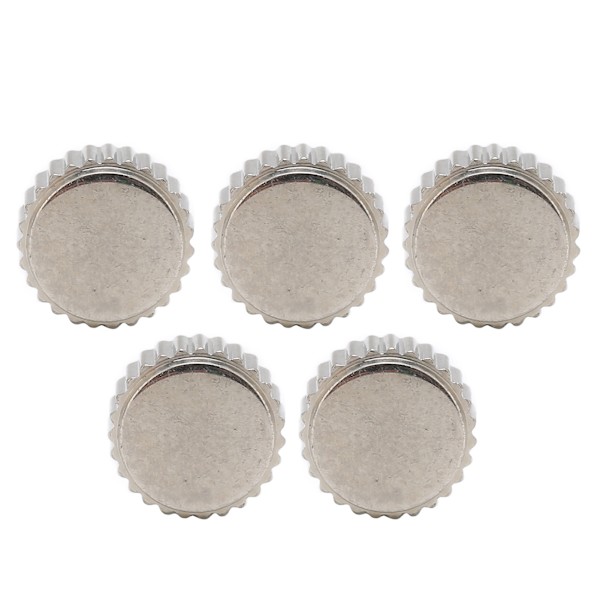 5 st klockkrondelar Bekväma stål Assorterade klockkrondelar för klockersättningstillbehör 6,5 mm / 0,26 tum
