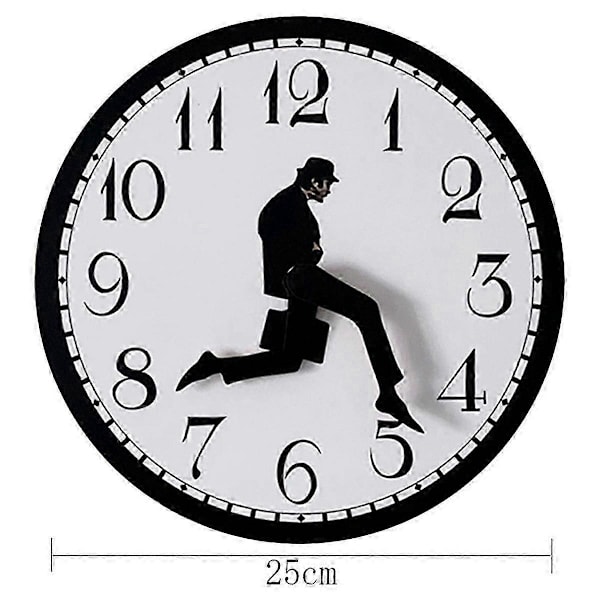 Walks Clock, Silly Walk Väggklocka, En Intressant Väggklocka kompatibel med Sovrum Kök Vardagsrum, Novel
