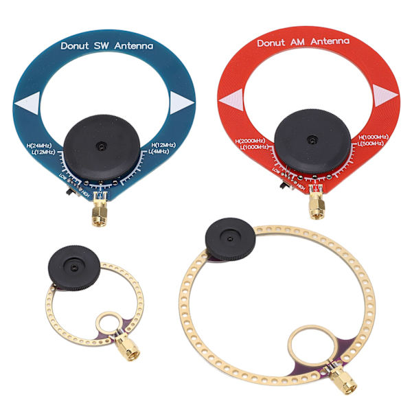 4 STK Mini Ring Transceiver UHF VHF AM SW Loop Antenne til Kortbølgeradio