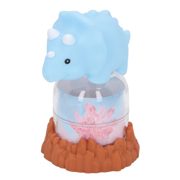 Barn Rhinestone Voksende Sett med Lysende Display Dinosaur Dukke Rhinestone Voksende DIY Lage Eksperiment Vitenskap Kit Leketøy Blå