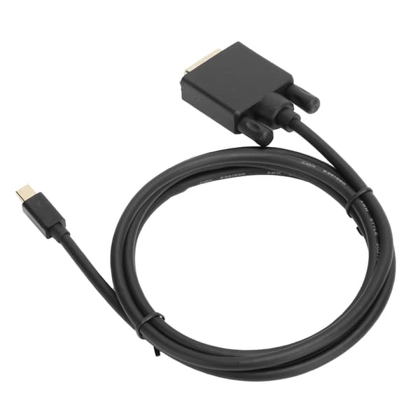 Mini DP til DVI Kabeladapter Kobberleder 4K 1080P med ABS-hus 1,8m/5,9ft