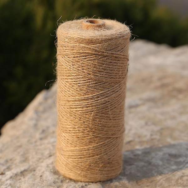 Naturlig jutegarn för trädgårdsarbete, bröllopsdekoration, DIY-konst och hantverk