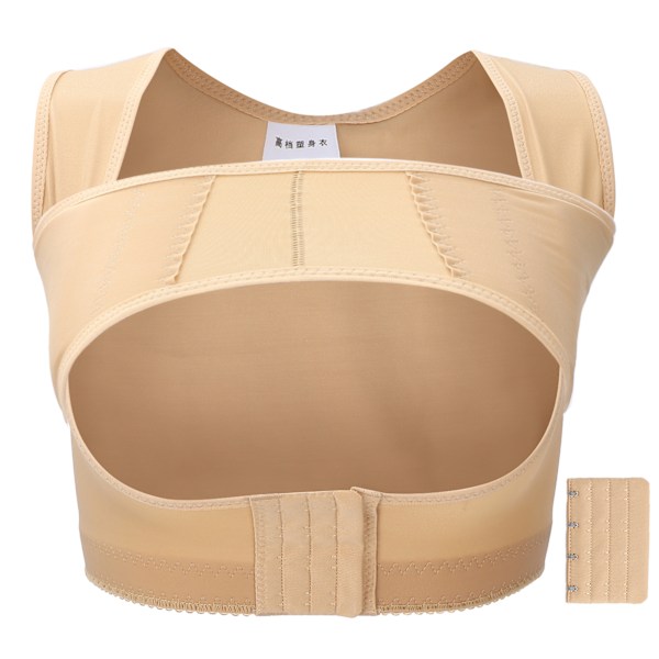 Bryststøtte Shapewear Brystforstørrelse Støtteband Wrap Stabilisator (Hudfarge)XXL
