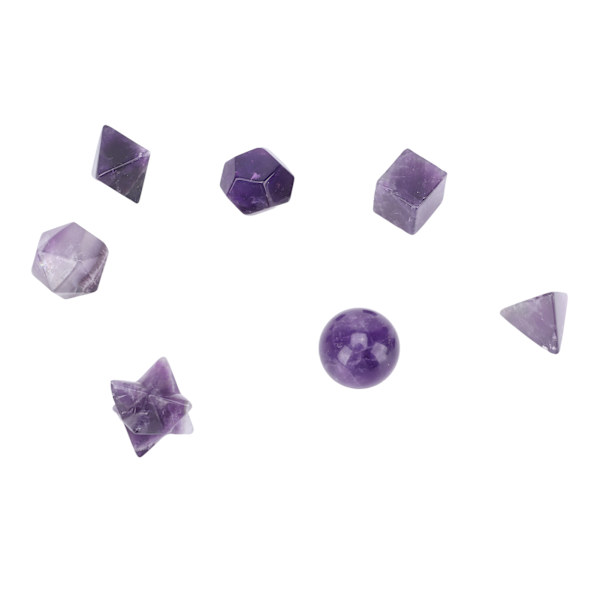 7 st chakra helande kristaller geometriska mönster form halvädelsten dekorativa positiva energikristaller prydnad lila