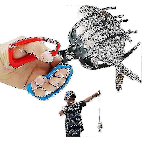 Fisketång Grippare Metall Fiskkontrollklämma Klo Tång Grepp Tackla Verktyg Kontroll Tång För Fånga Fisk Fisketillbehör Metall Fiskkontrollklämma