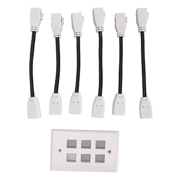 Väggplatta för HD Multimedia Interface med hona till hona HD Multimedia Interface Pigtail-kabel för videosystem