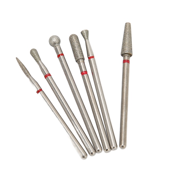 12 stk spikerbor diamantmanikyr roterende hode for neglesliping polering omforming