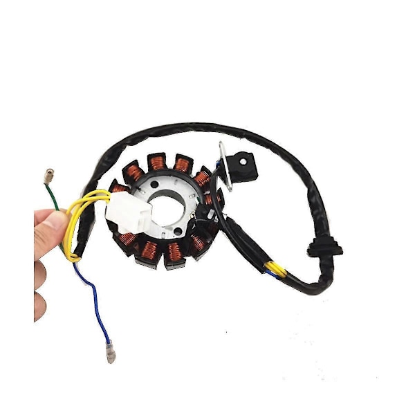 Spole 12-polig Stator DC Spole Tändningsstator kompatibel med GY6 125Cc 150Cc