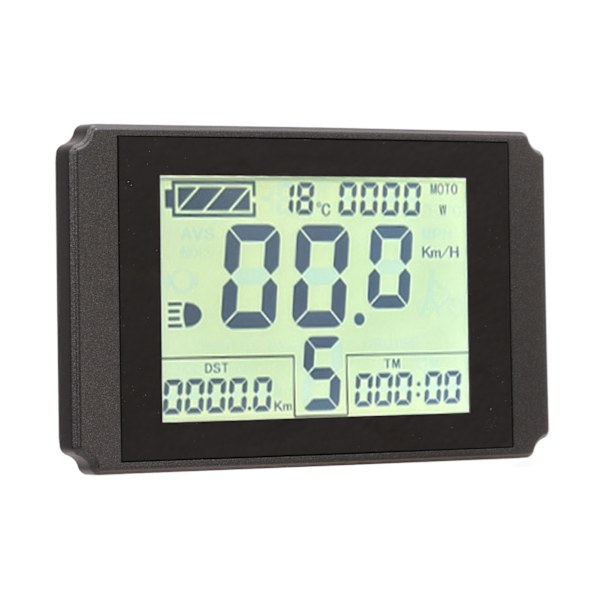 Elektrisk cykel LCD-display udskiftning del modifikation LCD10H display panel SM stik til KT