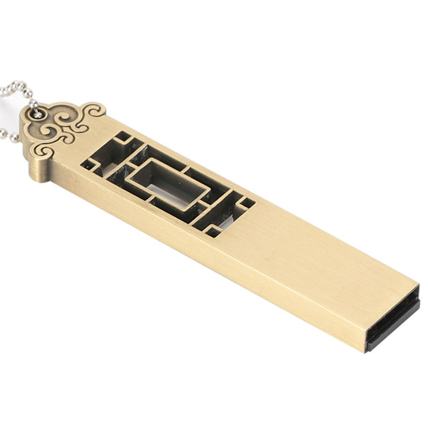 Vattentät USB 2.0 U Disk Aluminiumlegering Bärbar Säker Flash Drive Mini U Disk32GB