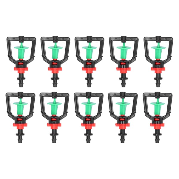 10 Set Roterande G Typ Mikro Munstycke Växter Vattning Sprinkler Refraktion Spray Munstycke för Växthus