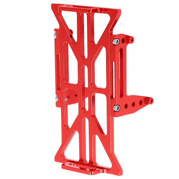 RC-batteribord i aluminiumlegering, stötfångare, ersättning för Axial SCX24 90081 C10 1/24 RC-bil, röd