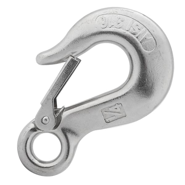 Holdbar Clevis-glidekrog i rustfrit stål med sikkerhedslås til robåd og kajak, 1/4\"
