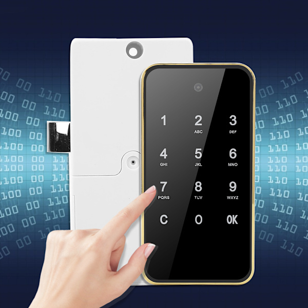 Sähköinen salasanalukko Smart Keyless digitaalinen kosketusnäyttö arkistokaappilokeroon SaunaGold