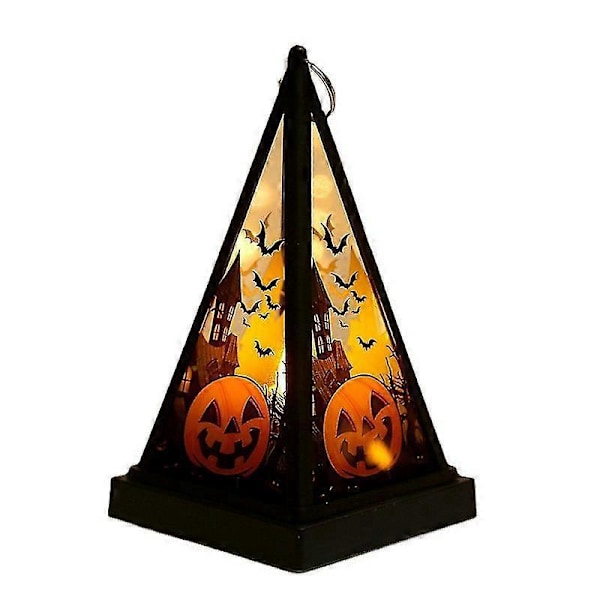 Halloween LED Lysestake Lampe Gresskar Lys Anheng Fest Skrivebord Rekvisitter Ornament Gave 3 stk blandet farge
