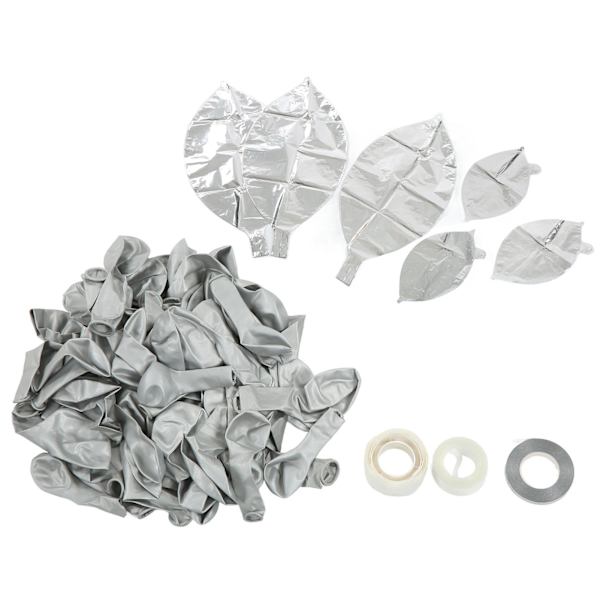 Ballong Garland Kit Smukke Naturlige Latex Materiale Holdbar Bred Anvendelse Fest Balloner til Fest Bryllup FerieSølv
