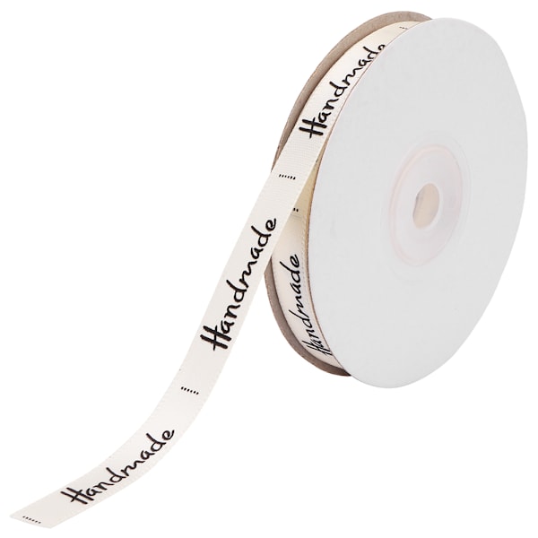 Handgjorda bandinpackning Satinband Presentförpackning för hem/bröllopsdekoration (beige)