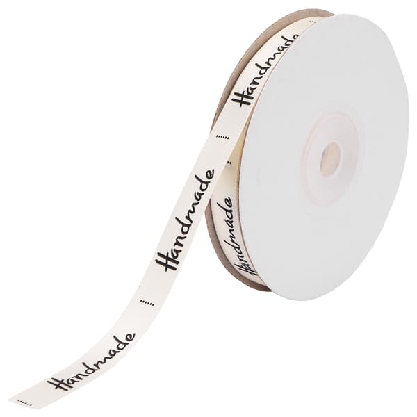 Handgjort band, satinband, presentförpackning för hem-/bröllopsdekoration (Beige)