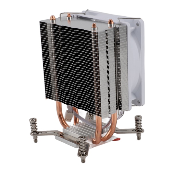 9CM CPU-kylare 2 kopparvärmeledningar Färgglada ljuseffekter DIY Installera datorns CPU-kylfläktar för moderkort