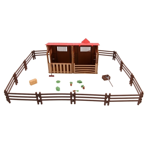 Barn Farm Toy Accessories Sett Simulering Mini Farmhouse Scene Model