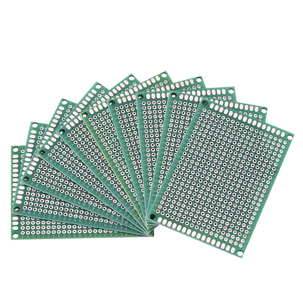 10 stk. 5cmx7cm Dobbeltsidig Prototyping DIY Lodding Universal PCB Kretskort