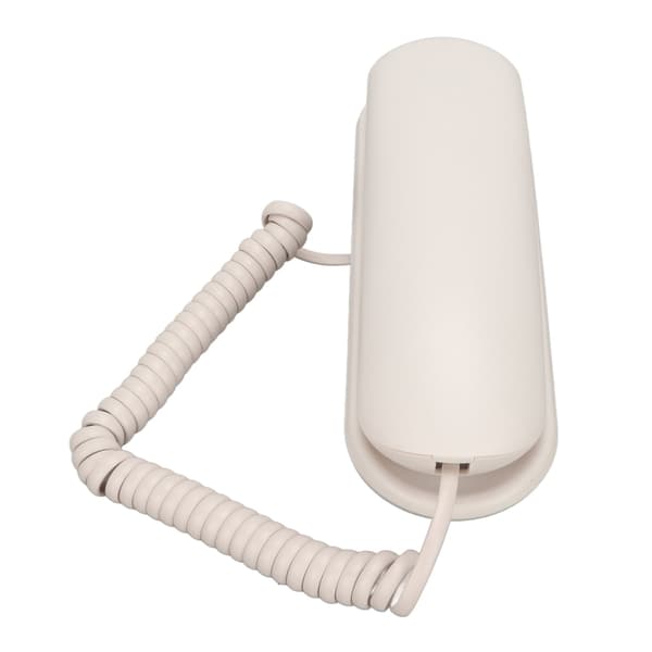 Veggtelefon Multifunksjon Store Knapper Ring Tilbake Demp Funksjon Ledningstelefon for Hjemmekontor Hotell Hvit