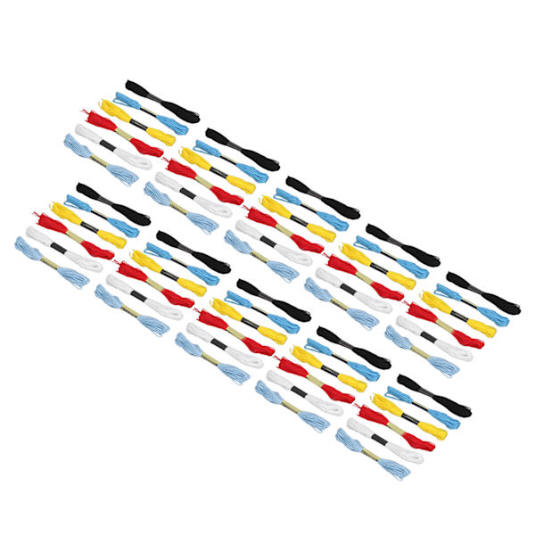 60 st broderigarn mjukt silkeslent dubbelt merceriserat pärlemorskimmer DIY bomullsmaterial armbandstråd för strängkonst