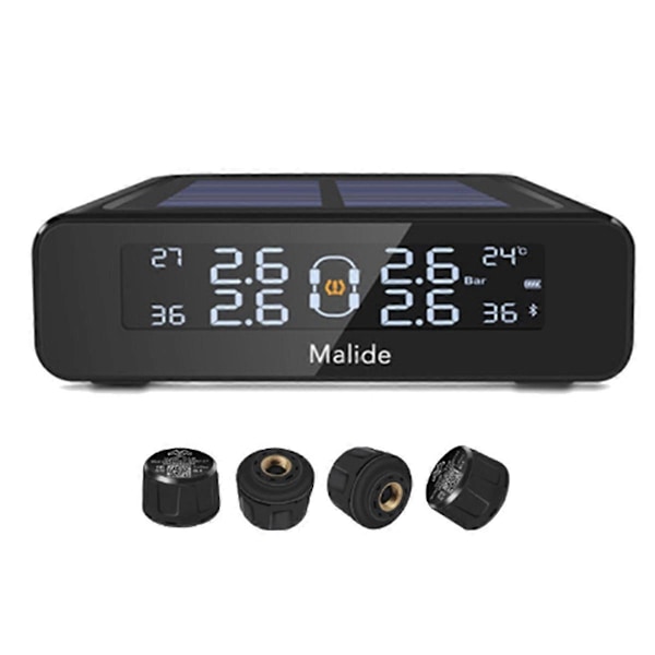 MALIDE Auton aurinkoenergialla toimiva TPMS-rengaspaineen valvontajärjestelmä