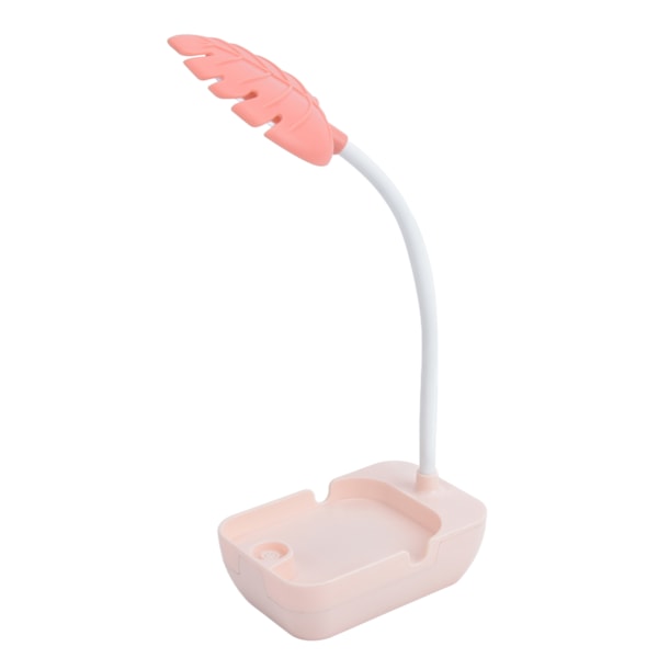 Barnebordlampe Øyebeskyttelse LED-lampe Genial lampe Bladlampe USB Oppladbar lampe Hvit lys